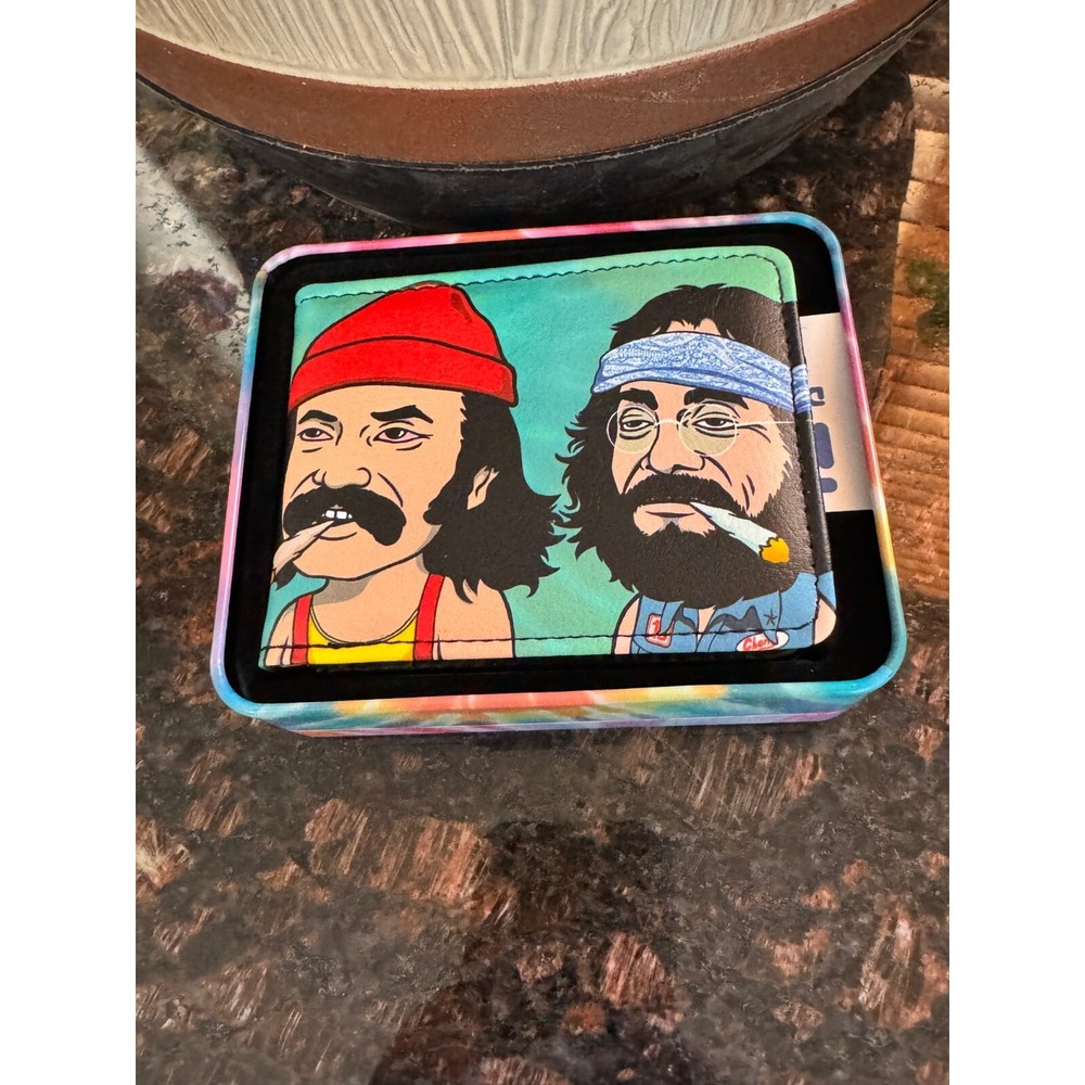 Cartera plegable - Homies in Dreamland Cheech y Chong Smoking Pose Bifold Wallet